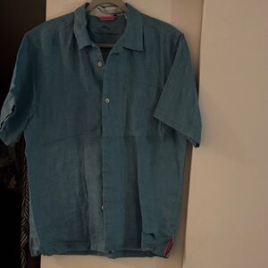 Tommy Bahama Light Blue Casual Button Down Shirt